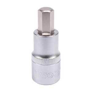 Yato 5 mm, 1/2 Inch Sq. Drive Hex Bit Sockets, YT-04381