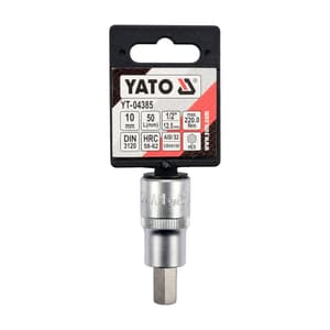 Yato 5 mm, 1/2 Inch Sq. Drive Hex Bit Sockets, YT-04381