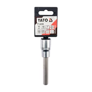 Yato 4 mm, 1/2 Inch Sq. Drive Hex Bit Sockets, YT-04390