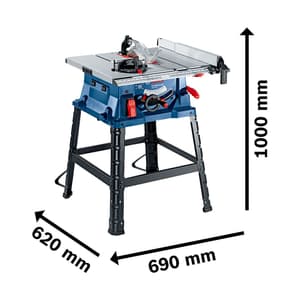 Bosch 1800 W / 254 mm Professional Powerful & Large Cutting Capacity Table Saw, GTS 254