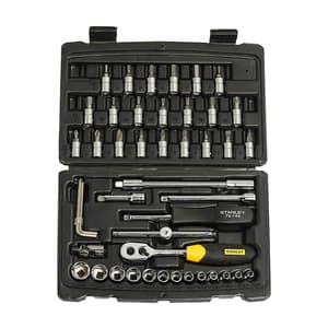 Stanley 46 Pcs 1/4 inch Sq. Drive Socket & Bit Set, STMT72794-8