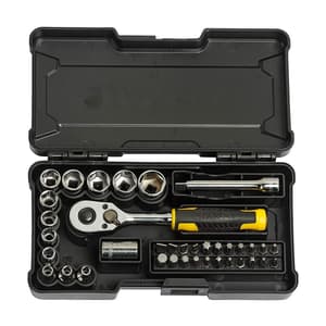 Stanley 37 Pcs 1/4 Inch Sq. Drive Compact Socket Set, STMT82672-0
