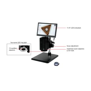 Insize 10 - 68.5X Motorized Zoom Microscope with LCD Display, 5325-VM100