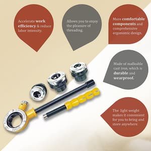 Venus 1/2 - 1 inch Ratchet Die Set, VRDS