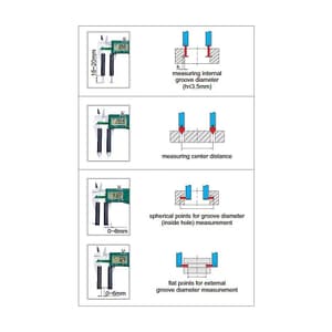 Insize Accessory Set for Digital Calipers, 6144