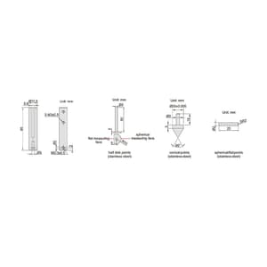 Insize Accessory Set for Large Digital Calipers, 6145-500