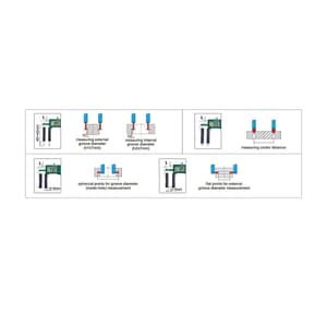 Insize Accessory Set for Large Digital Calipers, 6145-500