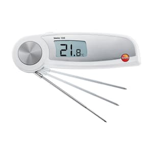 Testo -50 to +250°C Waterproof Food Thermometer with Folding Temperature Sensor, Testo 104