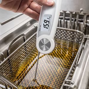 Testo -50 to +250°C Waterproof Food Thermometer with Folding Temperature Sensor, Testo 104