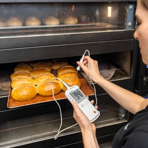 Testo -50 to +300°C Waterproof Digital Food Thermometer With Lockable Probe, Testo 108-2