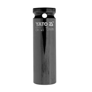 Yato 15 mm, 1/2 Inch Square Drive Hexagonal Non-Slip Deep Impact Sockets, YT-1593