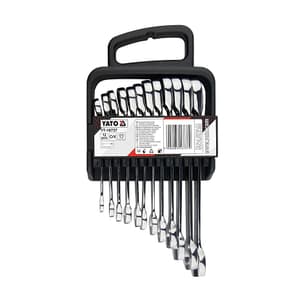 Yato 12 Pcs Combination Ratchet Wrench Set, YT-16737