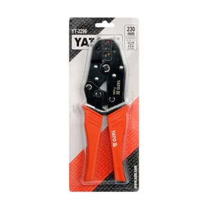 Yato 9 inch / 230 mm Manual Ratchet Crimping Plier, YT-2296