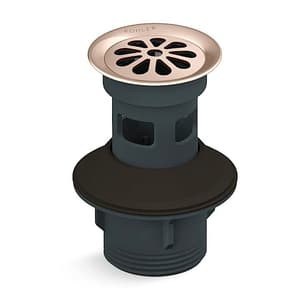Kohler Complementary Grid Drain with Overflow Hole in Brushed Rose Gold Finish, K-45432IN-BRD