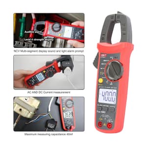 UNI-T 4000 Count / 400A AC/DC TRMS Digital Clamp Meter, UT203+