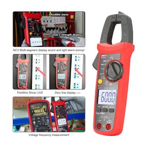 UNI-T 6000 Count / 600A AC/DC TRMS Digital Clamp Meter, UT204+