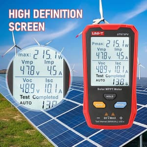 UNI-T 5 ~ 800W Solar MPPT Meter, UT673PV