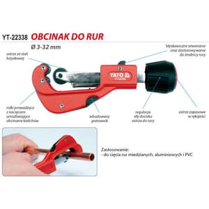 Yato 3-32 mm Pipe Cutter, YT-22338