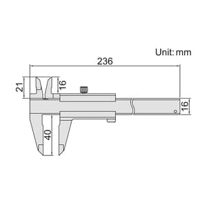 Insize 0 - 150 mm Anti Magnetic Vernier Caliper, 1224-150A