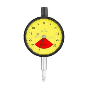 Mitutoyo 0 - 0.5 mm Lightweight Dial Indicator with Flat Back, 2971AB