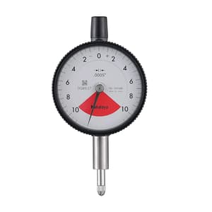 Mitutoyo 0 - 0.02 inch Lightweight Dial Indicator with Flat Back, 2976AB