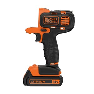 Black+Decker 18V / 10mm Li-ion Cordless Multi-Evo Multitool Starter Kit With Drill Machine Driver Head, MT218K-GB