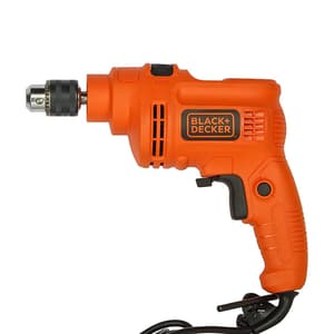 Black+Decker 550W 10mm Single Speed Hammer Drill / Driver, KR5010-IN
