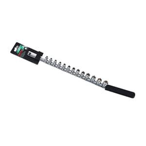 Toptul 13 Pcs 1/4 Inch Sq. Drive 6PT Socket Rail Set - Metric, GAAQ1301