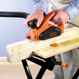 Black+Decker 650W Rebating Planer With Vacuum Adapter, KW712-QS