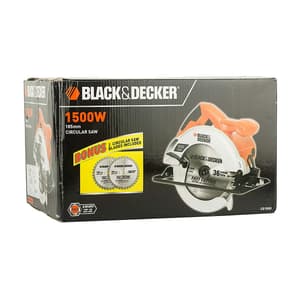 Black+Decker 1500W /185mm Wood Cutting Circular Saw with 2x36T TCT Blades, CS1500-IN