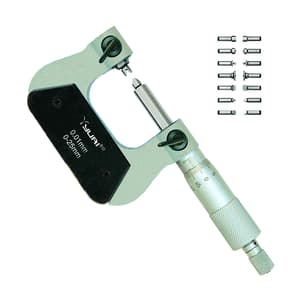 Yuri 0 - 25 mm Screw Thread Micrometer, 200-910 / 911