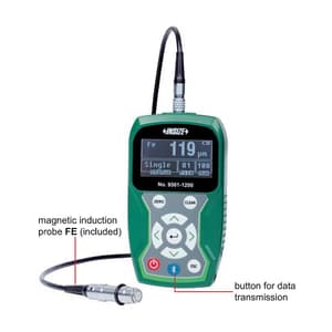 Insize Standard Type Coating Thickness Gauge with Eddy Current Probe, 9501-1200N