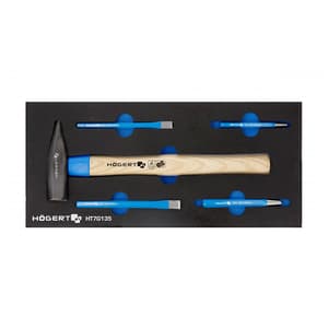 Hogert 5 Pcs Hammer & Chisels Set, HT7G135