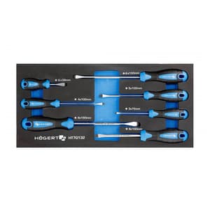 Hogert 7 Pcs Flat Screwdriver Set, HT7G132