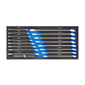 Hogert 16 Pcs, 6 mm - 21 mm Combination Spanner Set, HT7G120