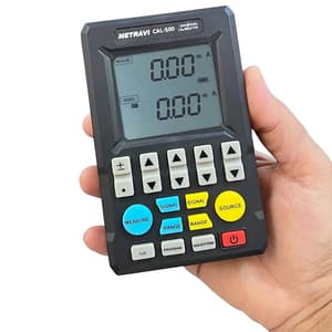 Metravi 4 Digit Hand Held Universal Calibrator With Large LCD Display, CAL-500