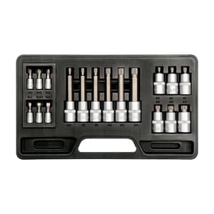 Yato 18 Pcs 1/2 & 1/4 Inch Sq. Drive Socket Bit Set, YT-7750