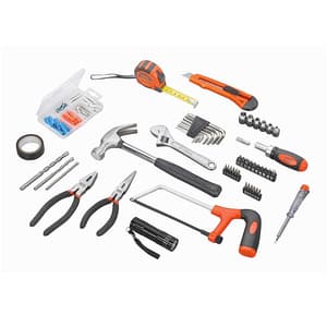 Black+Decker 108 Pcs Hand Tool Kit For Home DIY & Professional Use, BMT108C