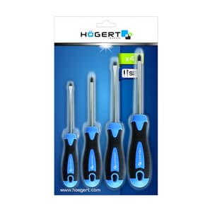 Hogert 4 Pcs Screwdriver Set, HT1S094