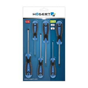 Hogert 6 Pcs Screwdriver Set, HT1S095