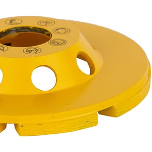 Dewalt 4 inch / 100 mm Double Row Diamond Cup Grinding Wheel For Angle Grinders, DW4772T-AE