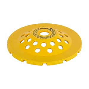 Dewalt 7 inch / 180 mm Double Row Diamond Cup Grinding Wheel For Angle Grinders, DW4775T-AE