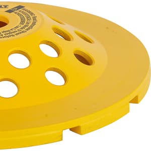 Dewalt 7 inch / 180 mm Double Row Diamond Cup Grinding Wheel For Angle Grinders, DW4775T-AE