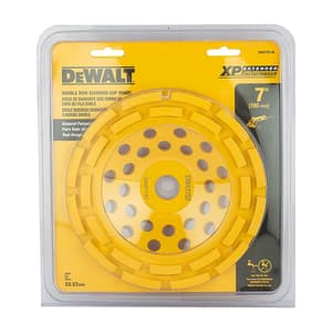 Dewalt 7 inch / 180 mm Double Row Diamond Cup Grinding Wheel For Angle Grinders, DW4775T-AE