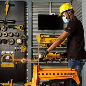 Dewalt 2600W / 230mm Large Angle Grinder with DES Techology & Innovative Anti Vibration System- Perform Protect Shield, DWE4579-QS