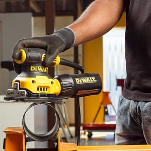 Dewalt 230W 1/4 Inch Sheet Palm Grip Sander-Perform Protect Shield, DWE6411-B5