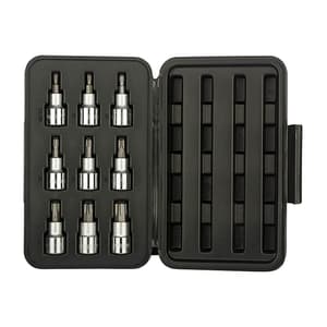 Stanley 9 Pcs 1/2 Inch Drive Torx Bit Socket Set, 89-098