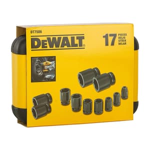 Dewalt 17 Pcs Impact Socket Set, DT7506