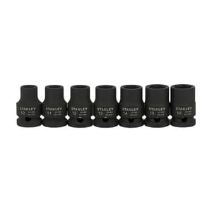 Stanley 13 Pcs Standard Impact Socket Set (1/2 Inch Sq. Drive), STMT73916-8