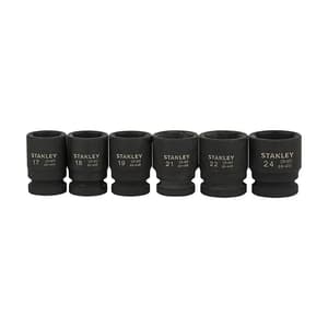 Stanley 13 Pcs Standard Impact Socket Set (1/2 Inch Sq. Drive), STMT73916-8